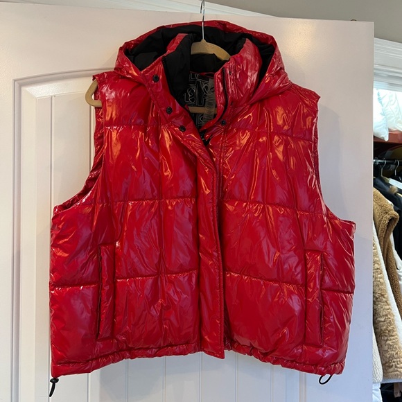 Red Puffer Vest - Picture 2 of 7